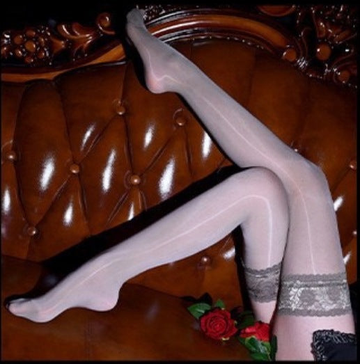 Over-the-knee stockings, sexy lace stockings, glossy high stockings