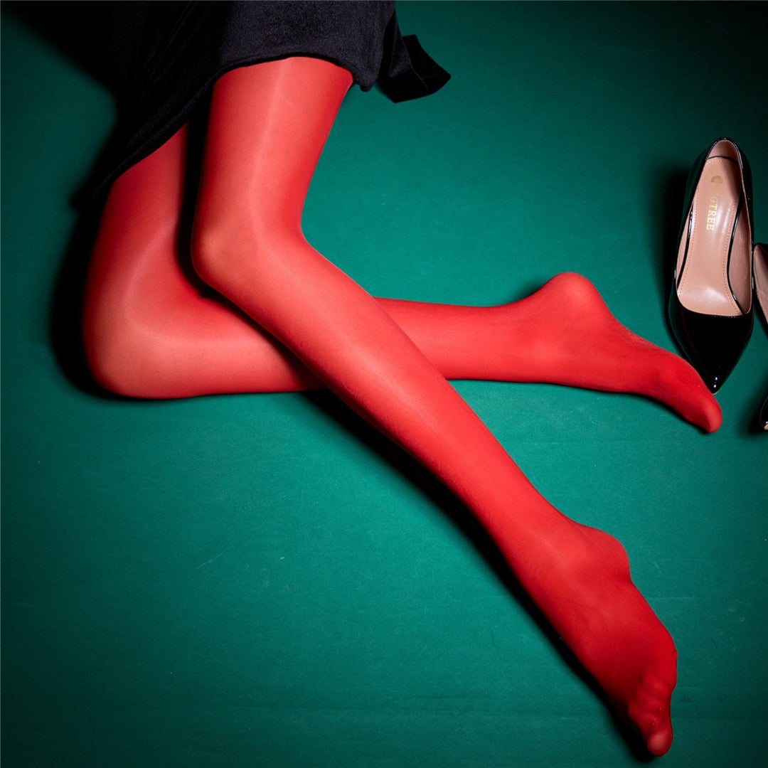 Sexy oily stockings, glossy leggings, pantyhose