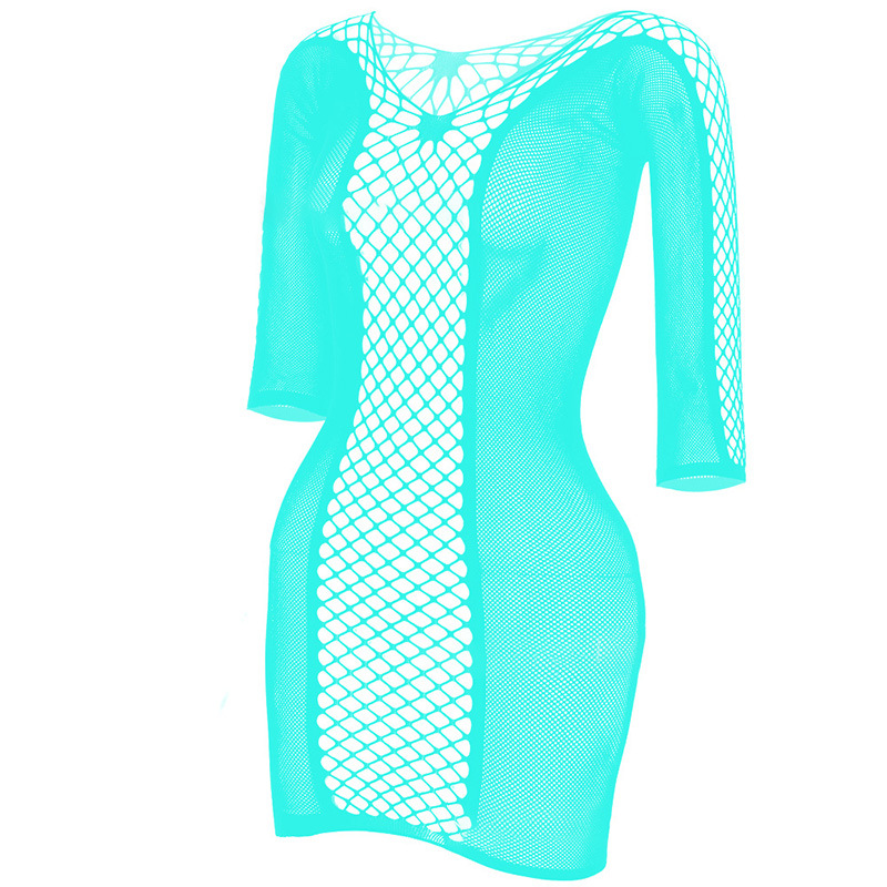 Sheer mesh cut-out bodycon mini skirt