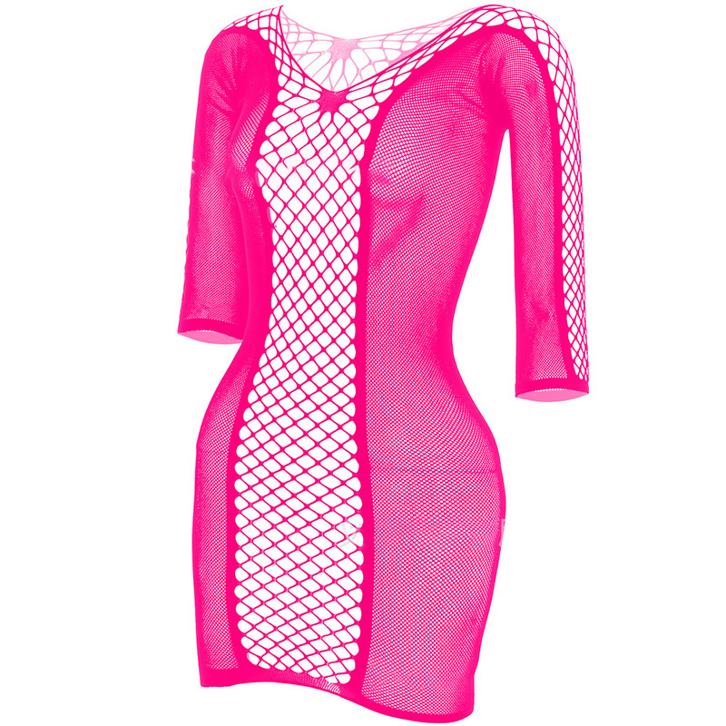 Sheer mesh cut-out bodycon mini skirt
