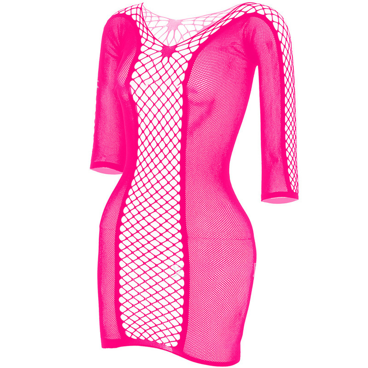 Sheer mesh cut-out bodycon mini skirt