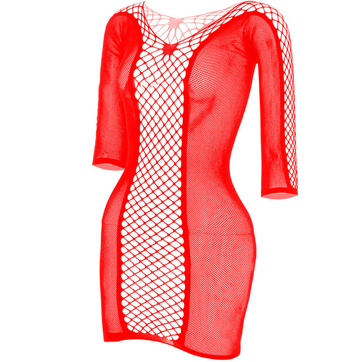 Sheer mesh cut-out bodycon mini skirt